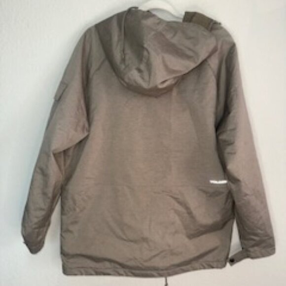 Volcom Water Resistant Hooded Jacket Coat Mens Small Brown - Picture 5 of 6